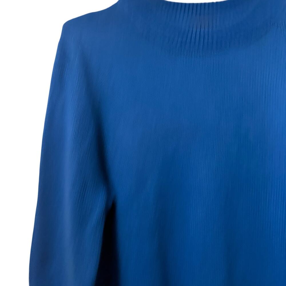 Banana Republic Women's Bright Royal Blue Wide Crew Neck Sweater L - Picture 2 of 6
